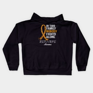 In This Family Nobody Fights Alone RSD CRPS Awareness Kids Hoodie